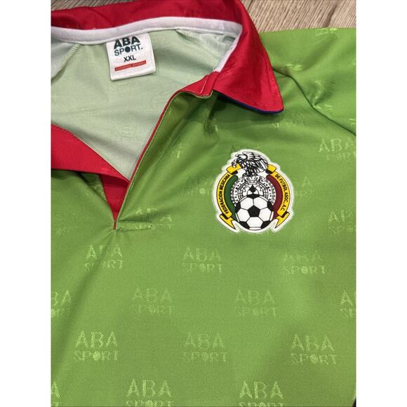 Jorge Campos Mexico Jersey Rare 1995 ABA Sport XXL, Fits XL - Picture 4 of 8